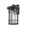 Z-Lite Jordan 1 Light Outdoor Wall Sconce, Black And Clear Seedy 570XL-BK - alternate 4